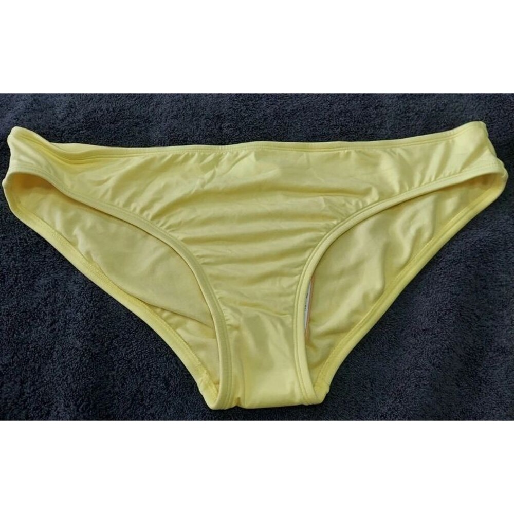 Kona Sol Women's XL (16-18) Yellow Bikini Bottoms Hipster